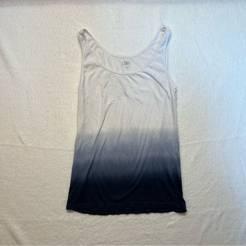 LOFT Ann Taylor Women's Tank Top tie-dye 100% cotton Size M